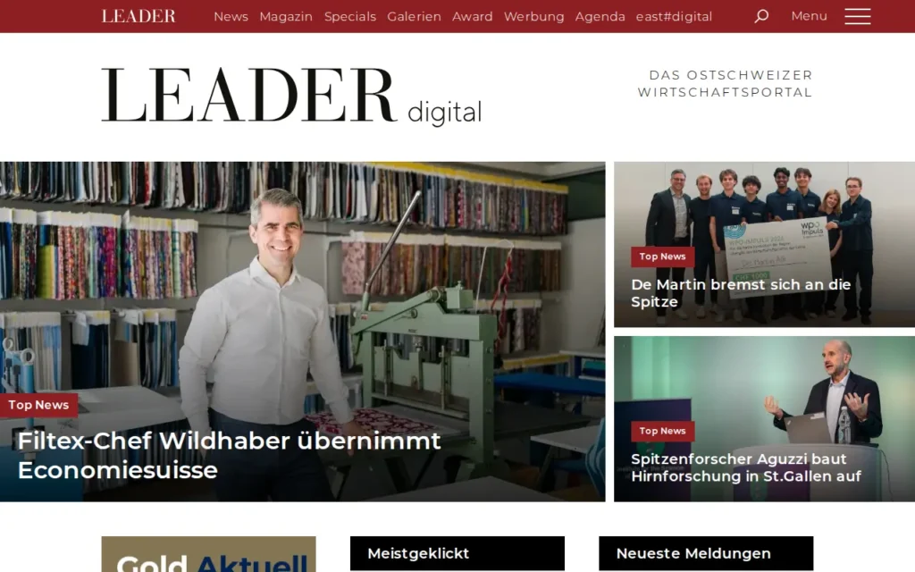 Startseite von LEADER