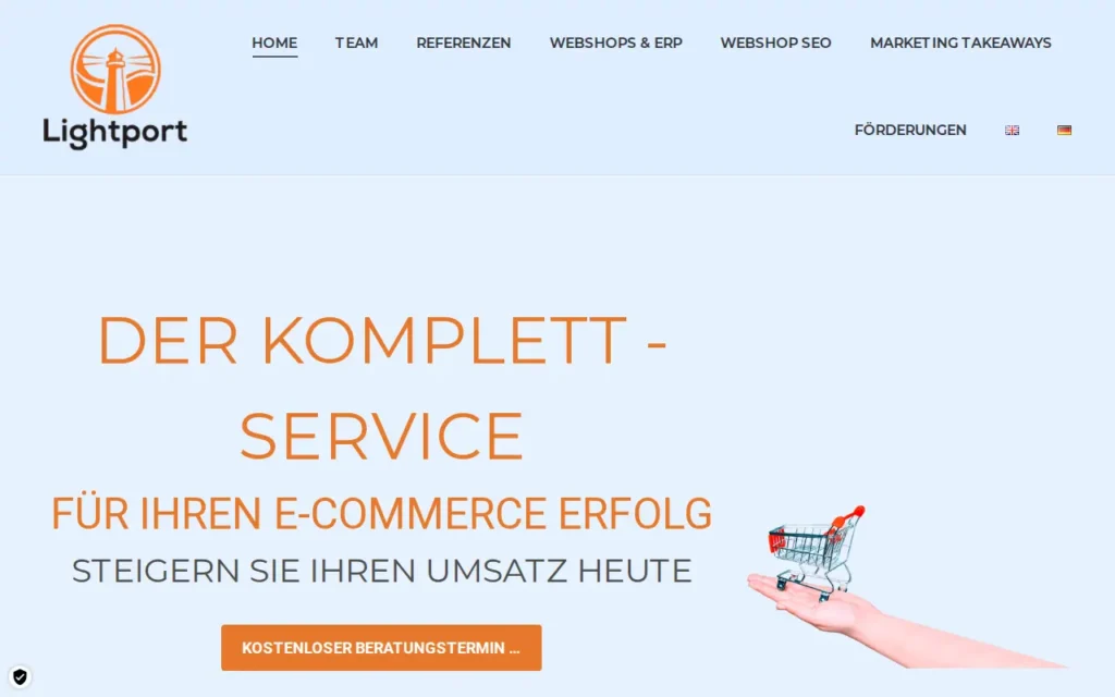 Startseite von Lightport