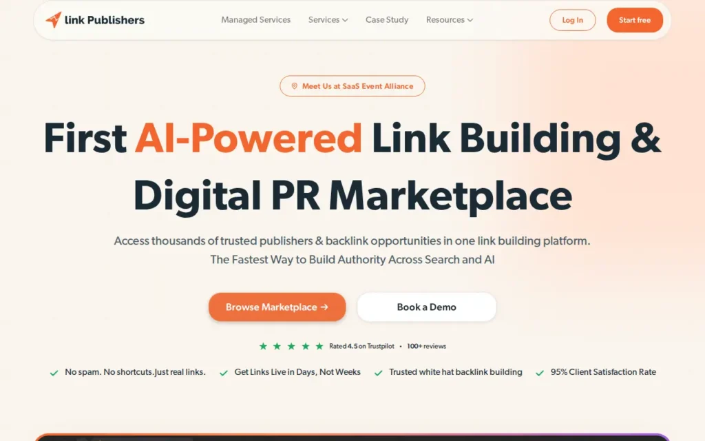 Startseite von Link Publishers