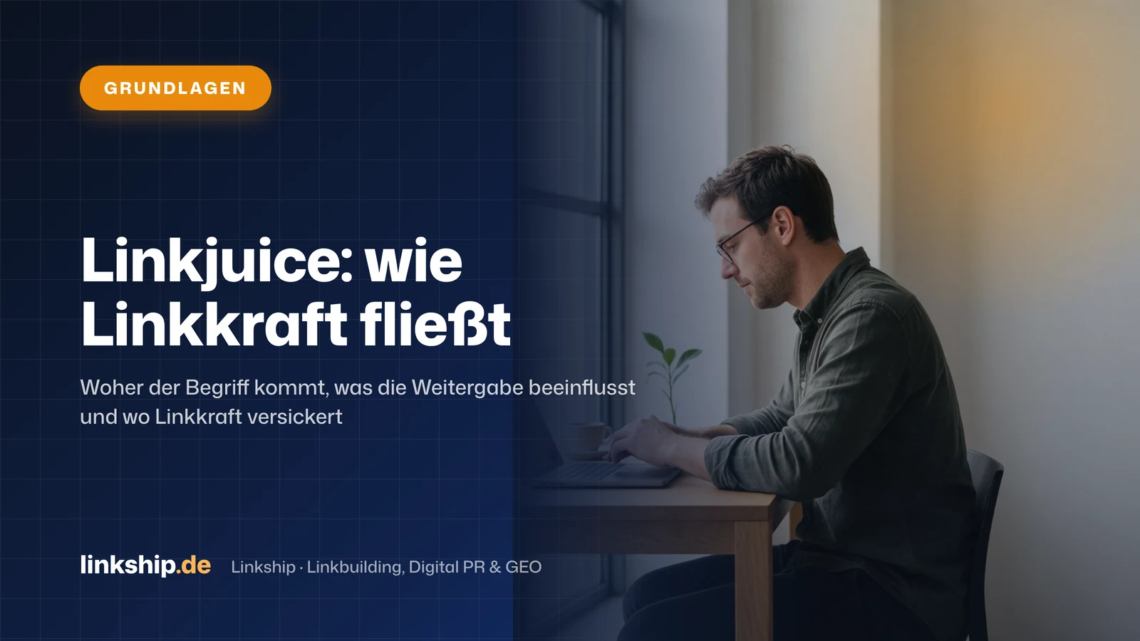 Titelkarte: Linkjuice: wie Linkkraft fließt – Grundlagen, Linkship