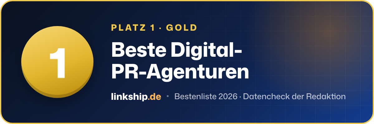 Platz 1 – Beste Digital-PR-Agenturen