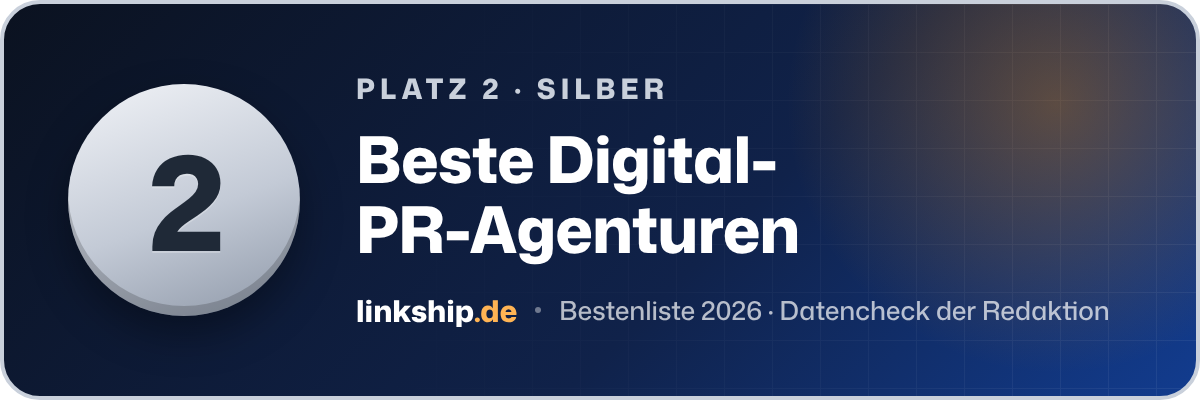 Platz 2 – Beste Digital-PR-Agenturen