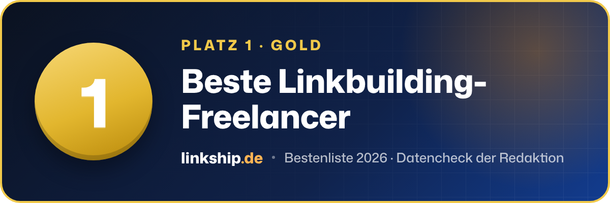 Platz 1 – Beste Linkbuilding-Freelancer