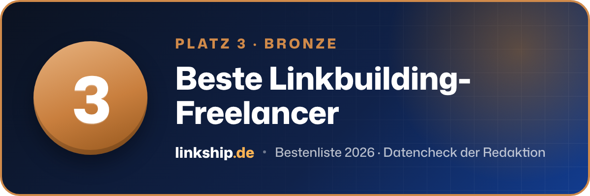 Platz 3 – Beste Linkbuilding-Freelancer