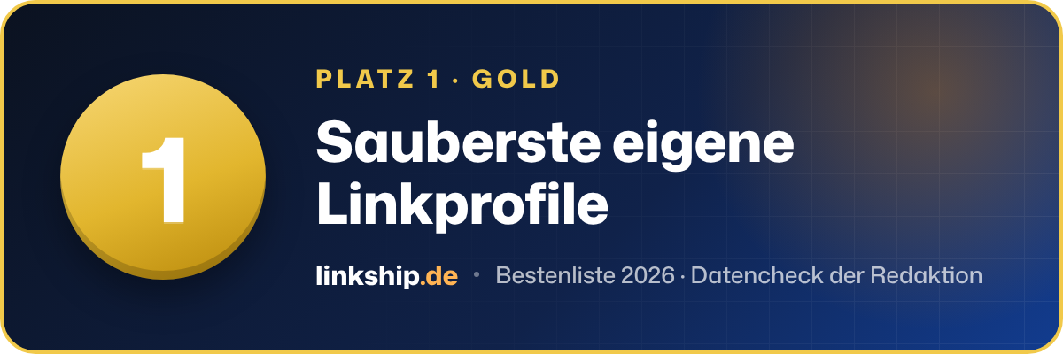 Platz 1 – Sauberste eigene Linkprofile