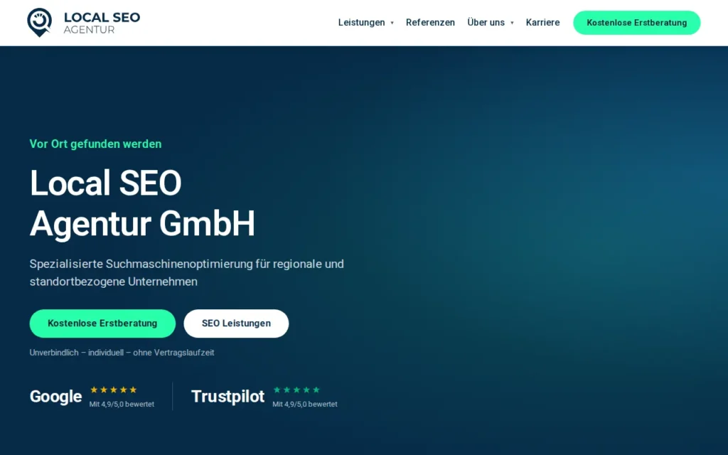 Startseite von Local SEO Agentur GmbH