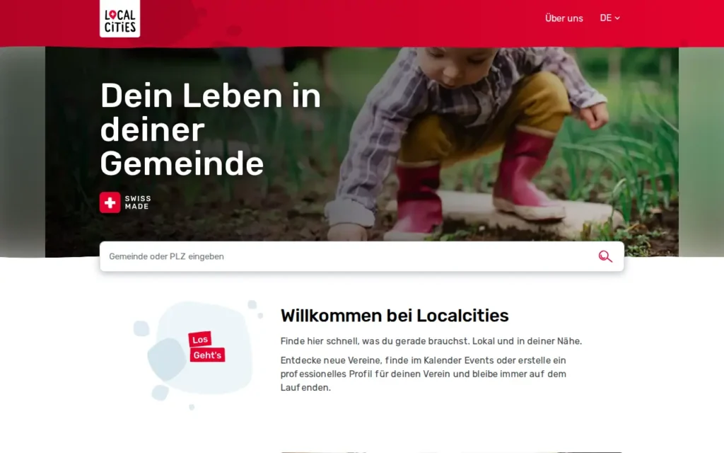 Startseite von Localcities