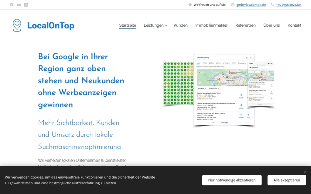 Startseite von LocalOnTop GmbH
