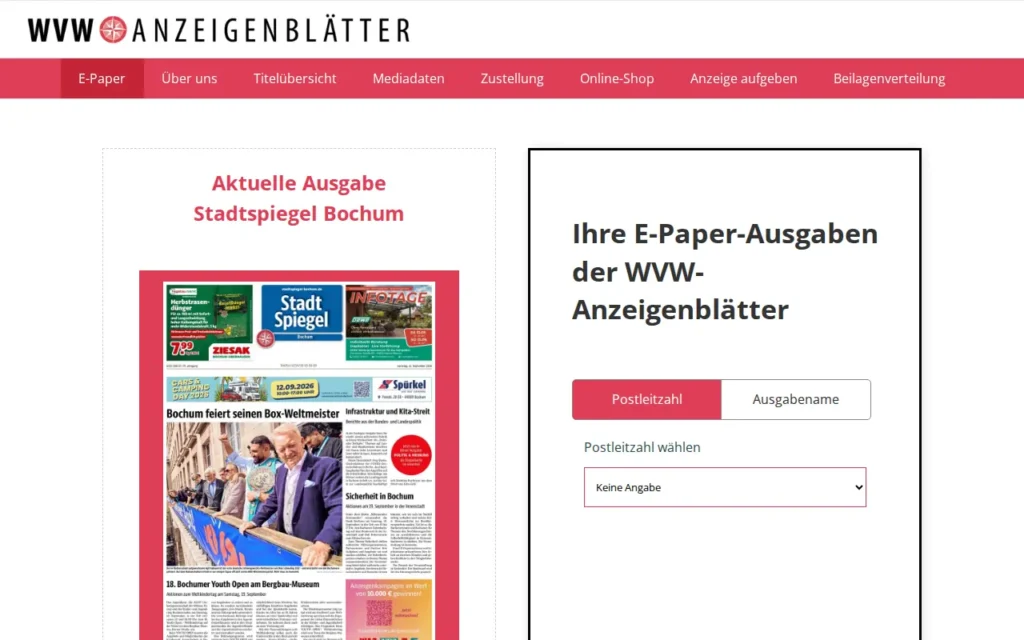 Startseite von Lokalkompass