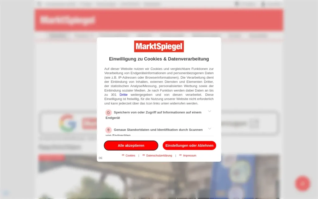 Startseite von MarktSpiegel