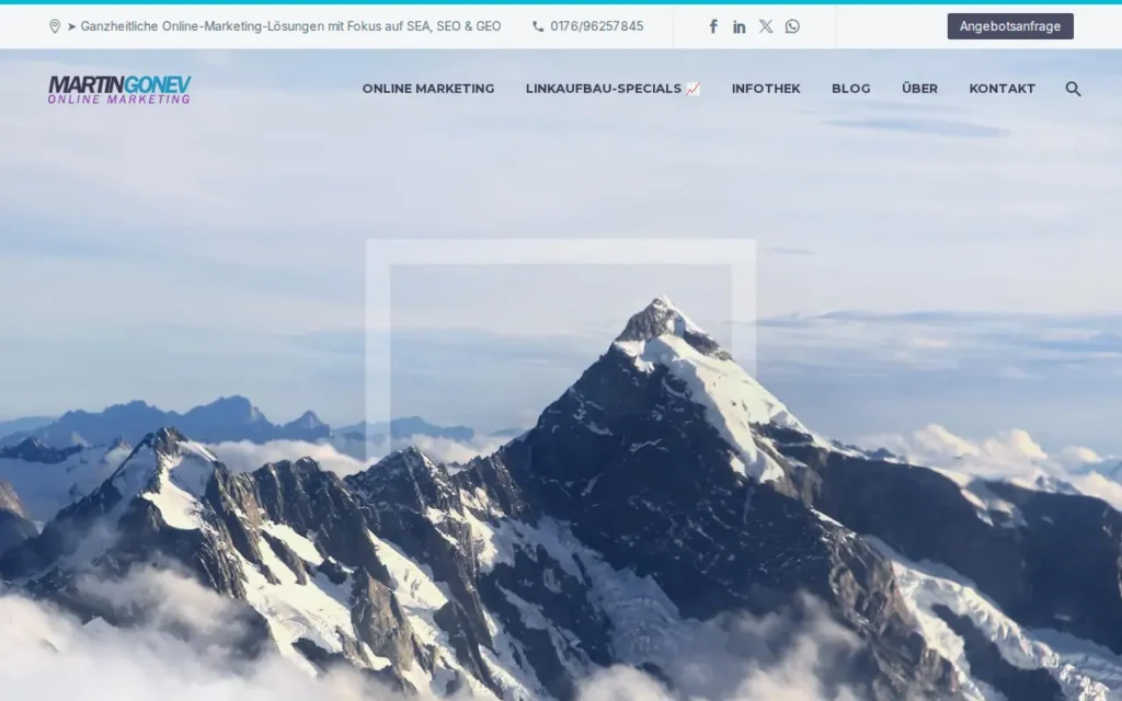 Startseite von Martin Gonev Online Marketing