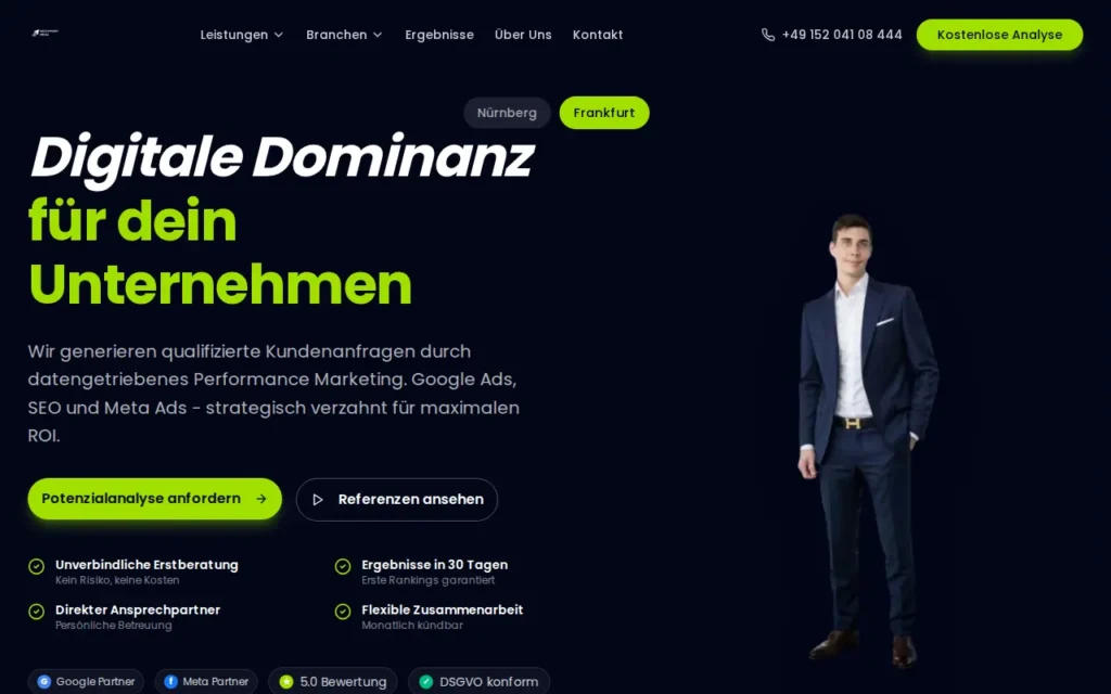 Startseite von Matchpoint Media