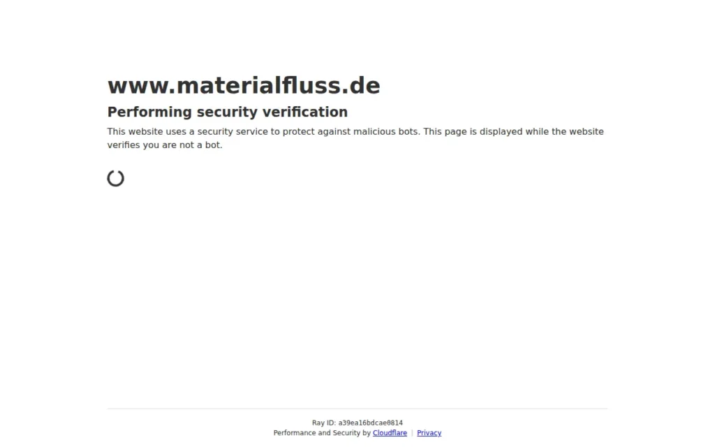 Startseite von materialfluss