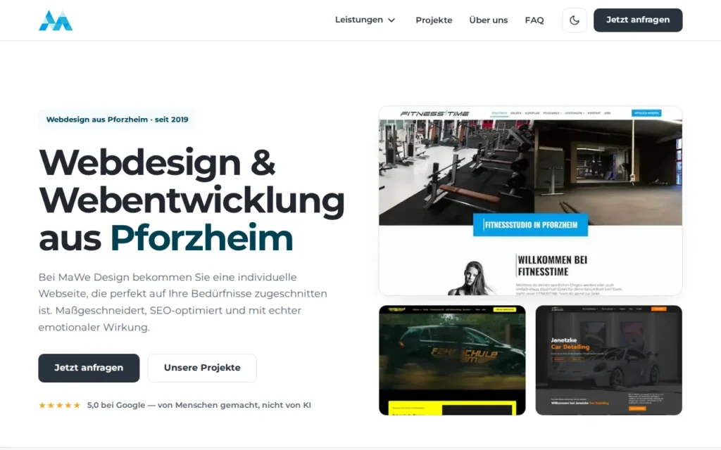 Startseite von MaWe Design