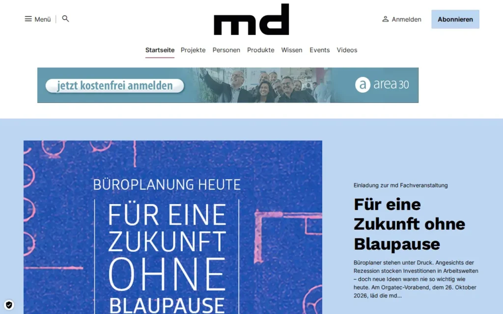 Startseite von md INTERIOR DESIGN ARCHITECTURE