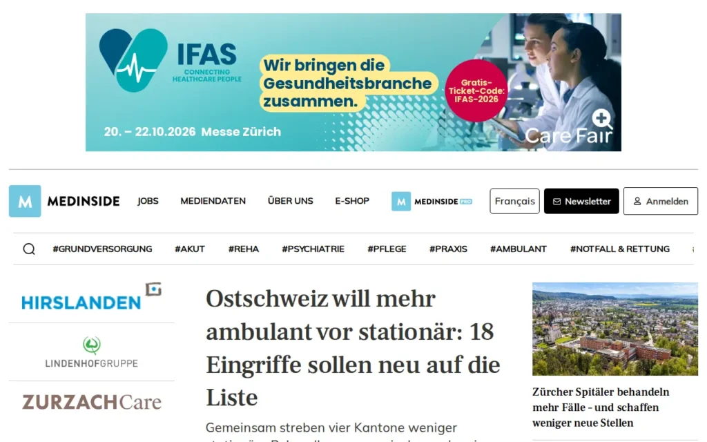 Startseite von Medinside