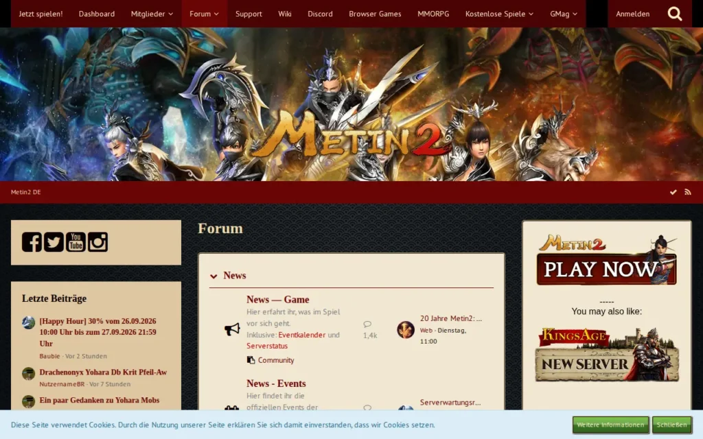Startseite von Metin2 DE Forum