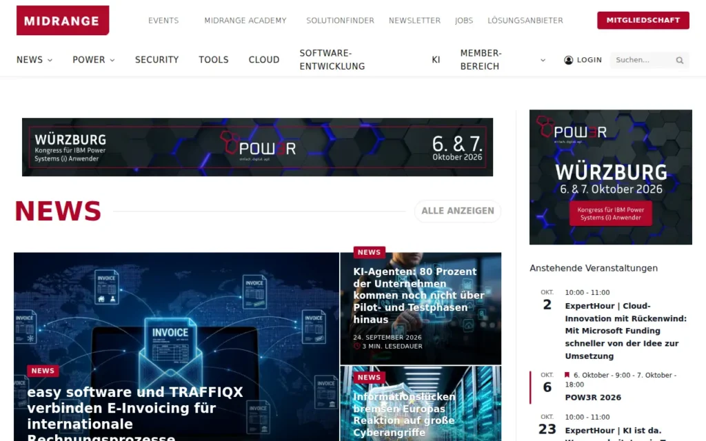 Startseite von MIDRANGE Magazin