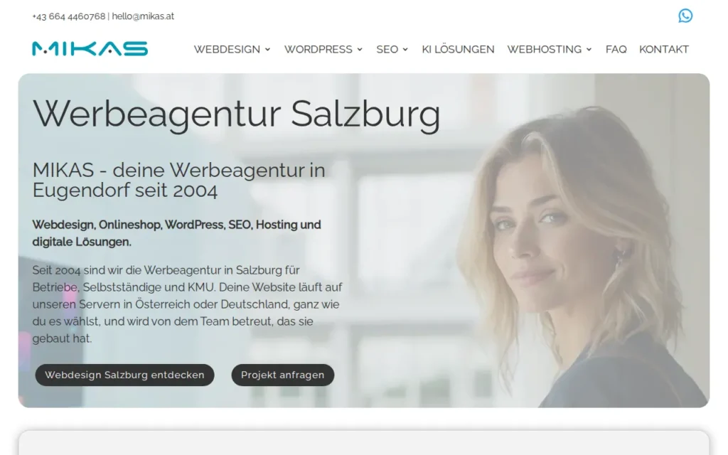 Startseite von MIKAS ISP Werbe GmbH