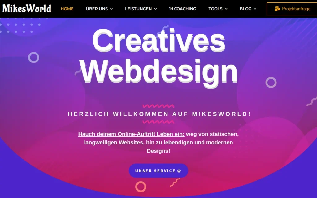 Startseite von MikesWorld