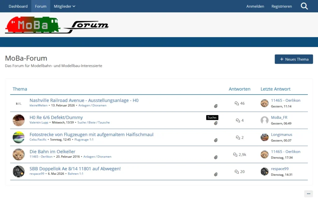 Startseite von MoBa-Forum