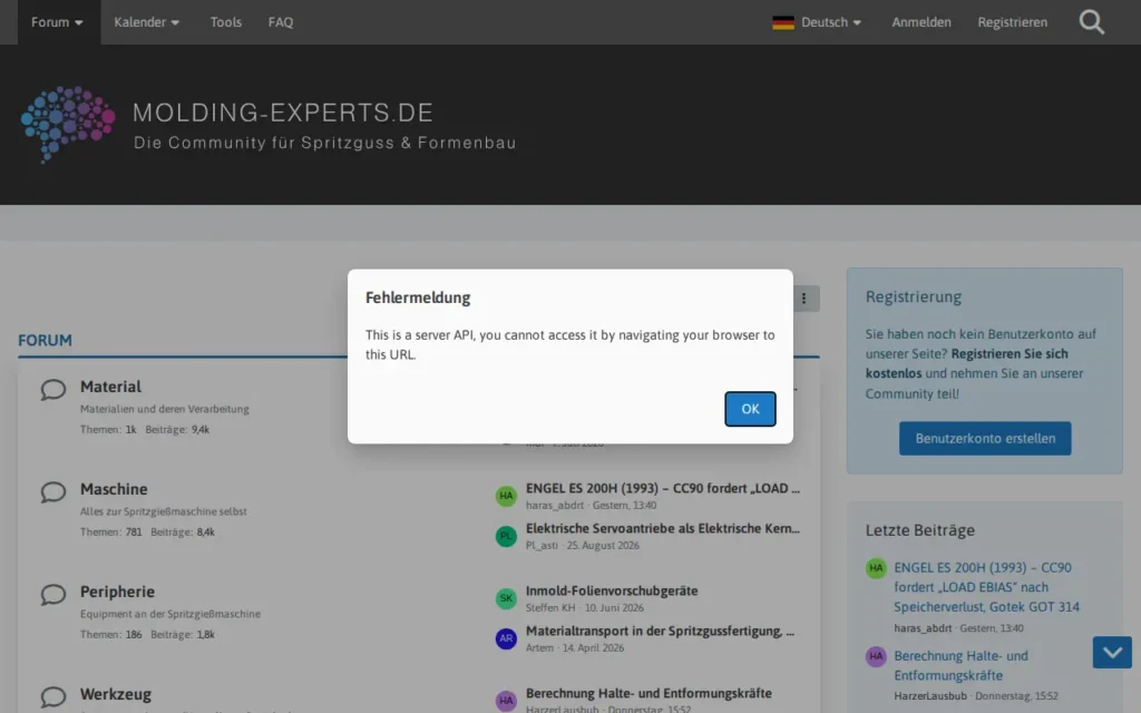 Startseite von MOLDING-EXPERTS.DE