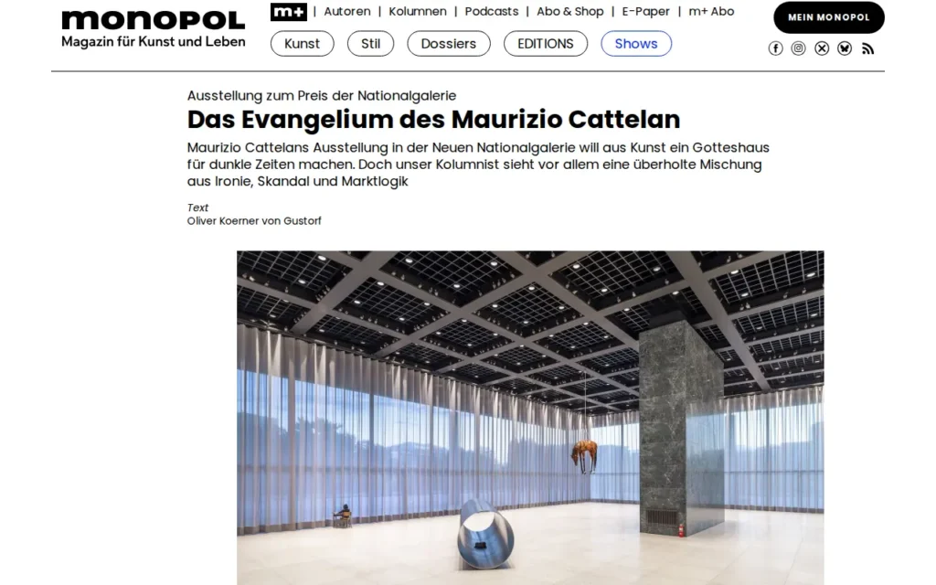 Startseite von Monopol