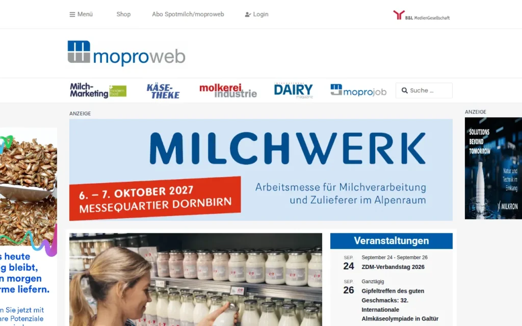 Startseite von moproweb.de