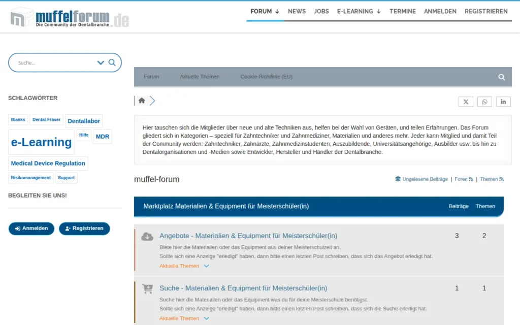 Startseite von muffel-forum.de