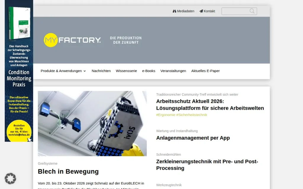 Startseite von MY FACTORY
