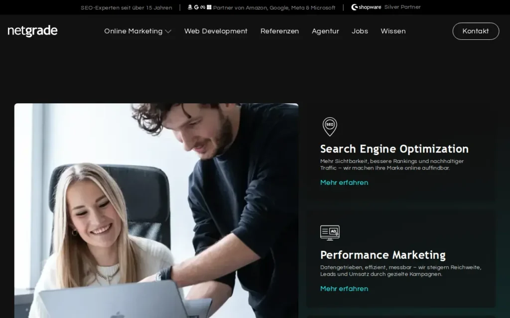 Startseite von netgrade digital GmbH