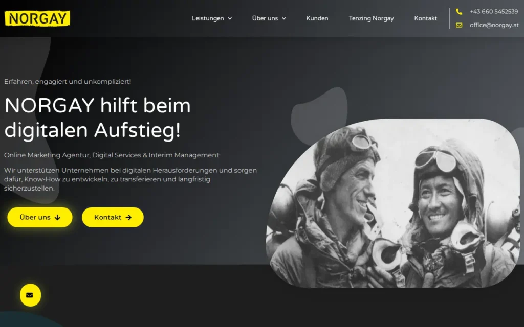 Startseite von NORGAY GmbH