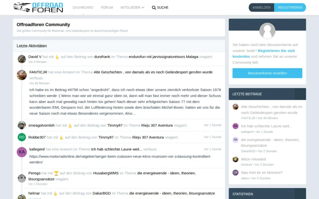 Startseite von Offroadforen Community