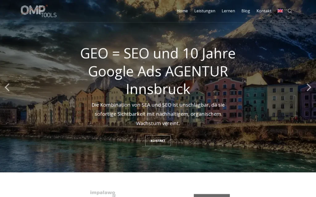 Startseite von OMP Tools GmbH