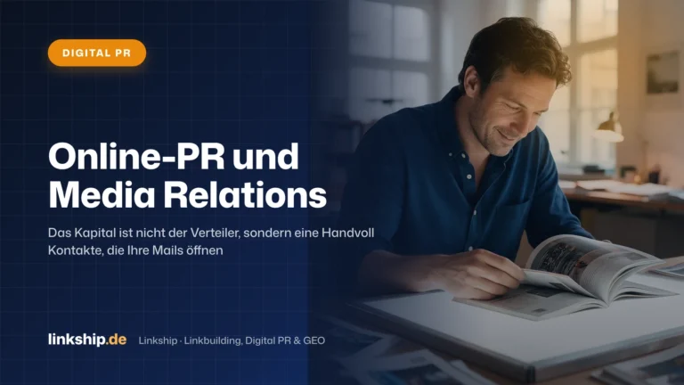 Titelkarte: Online-PR und Media Relations – Digital PR, Linkship