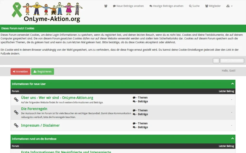 Startseite von Forum Borreliose & Co-Infektionen