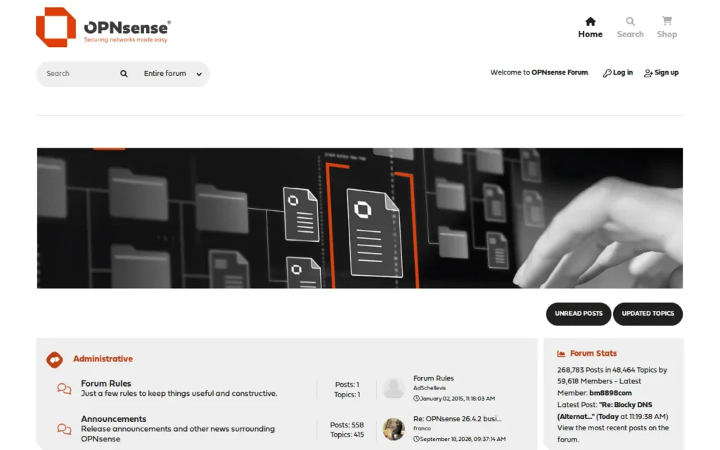 Startseite von OPNsense Forum – German/Deutsch
