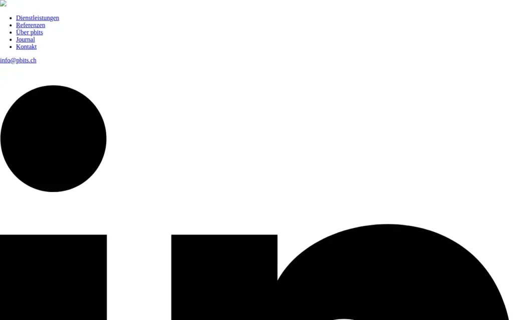 Startseite von pbits GmbH