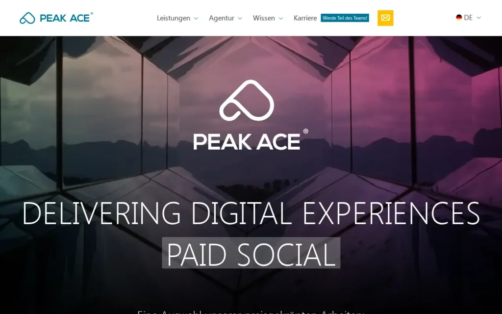 Startseite von Peak Ace AG