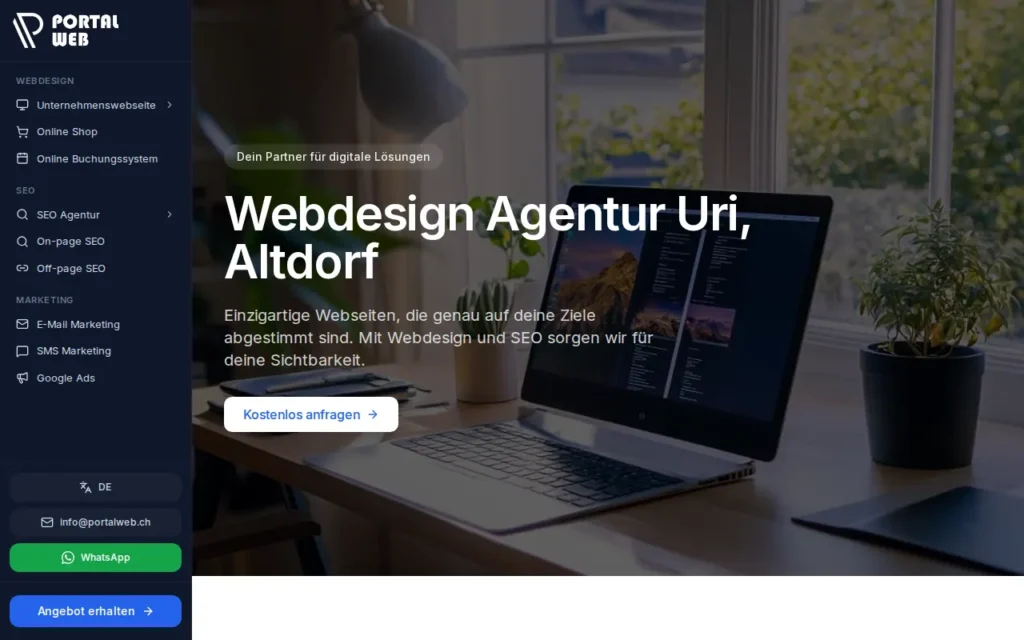 Startseite von PortalWeb GmbH