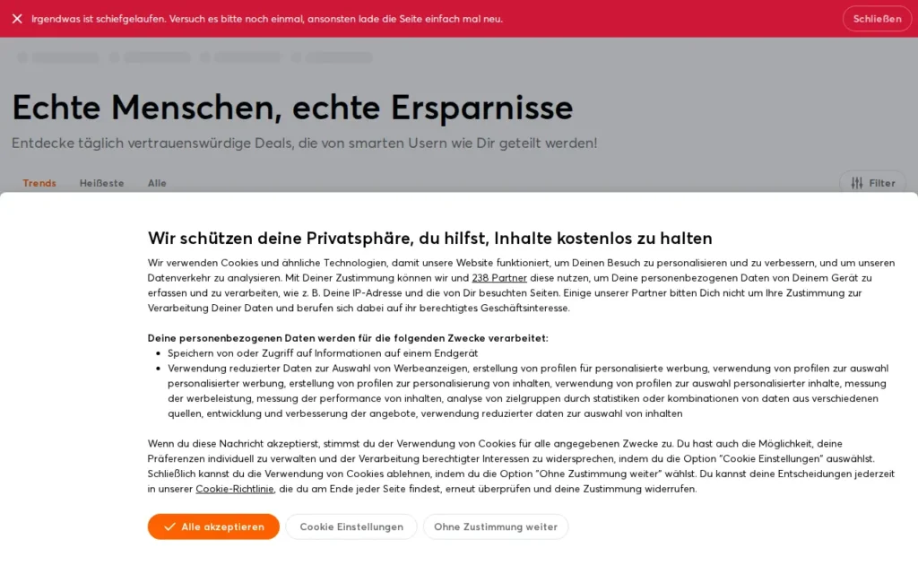 Startseite von Preisjäger