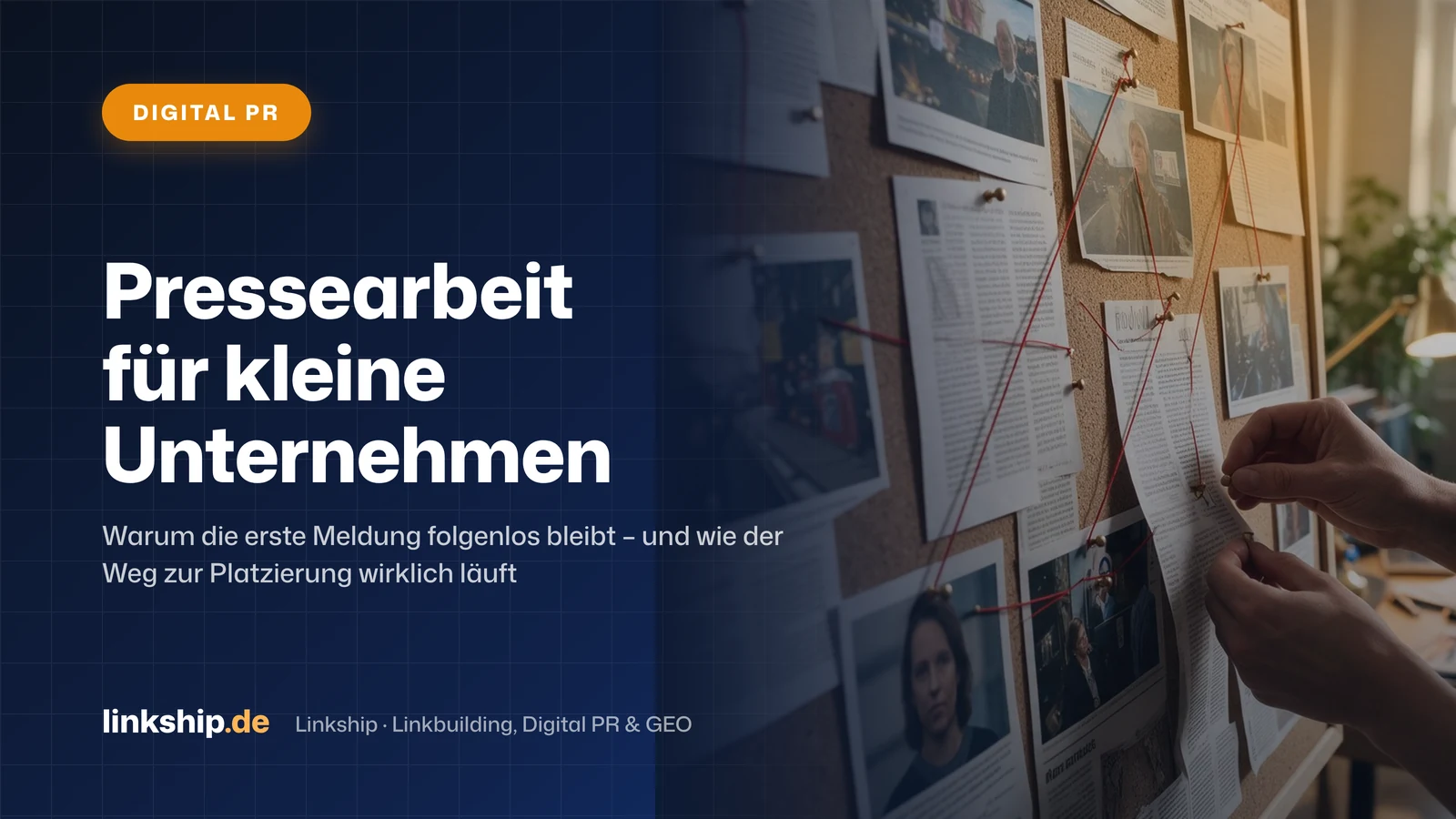 Titelkarte: Pressearbeit für kleine Unternehmen – Digital PR, Linkship