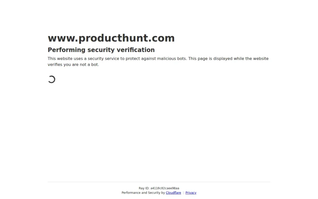 Startseite von Product Hunt