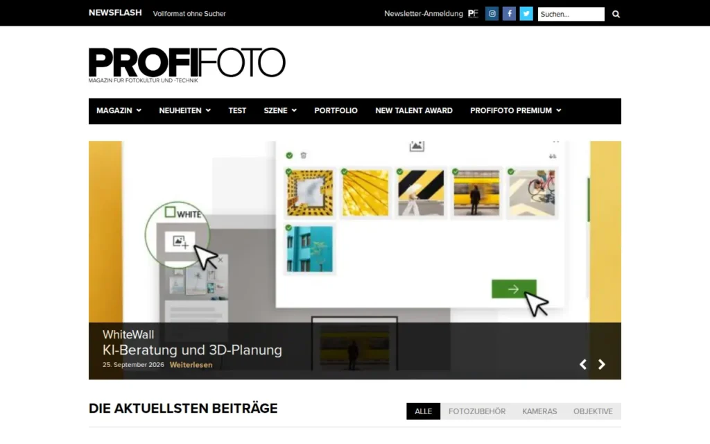 Startseite von ProfiFoto
