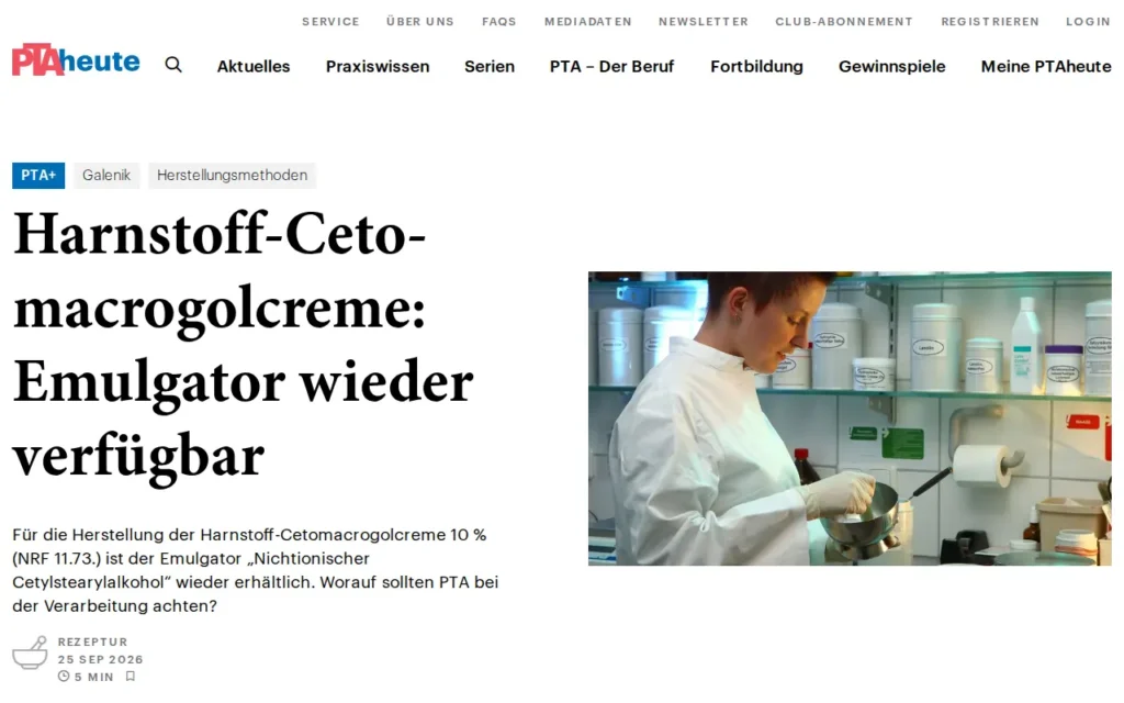 Startseite von PTAheute