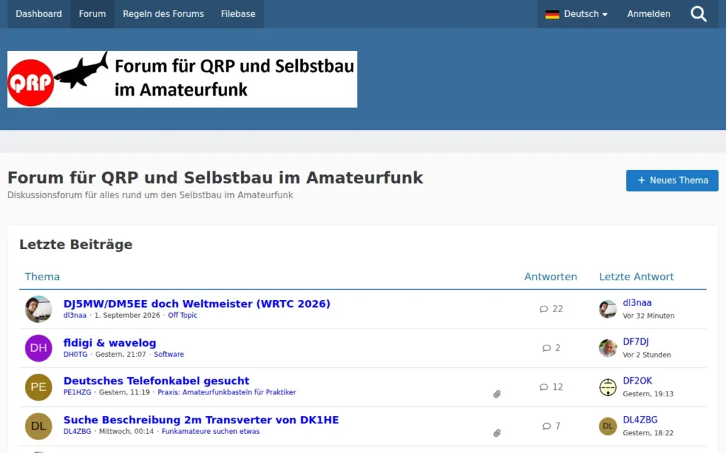Startseite von QRP-Forum