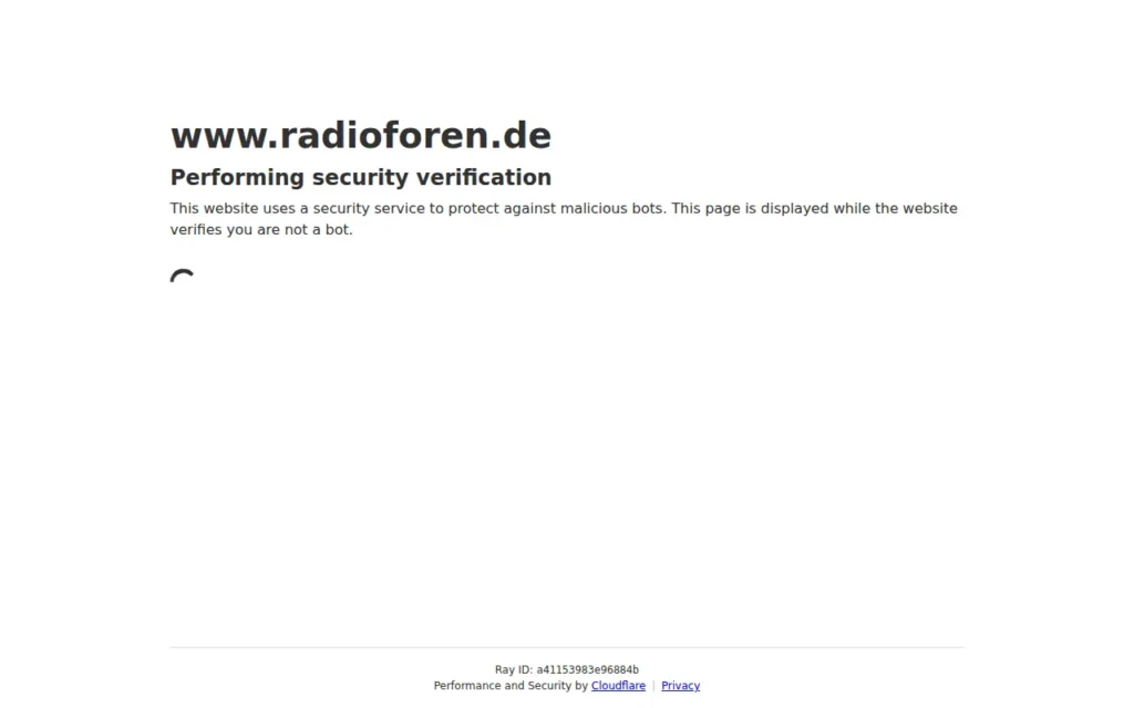 Startseite von Radioforen.de
