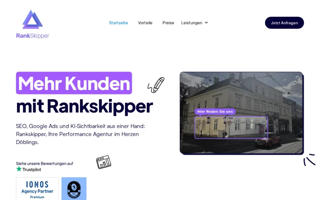 Startseite von Rankskipper GmbH