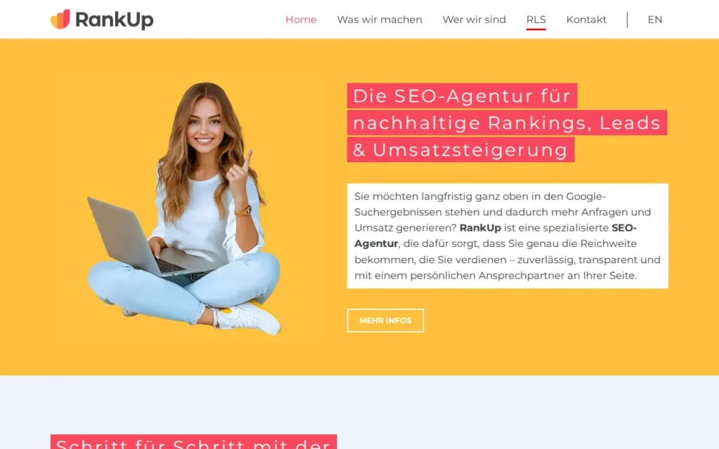Startseite von RankUp (Farbdenker Digital e.K.)