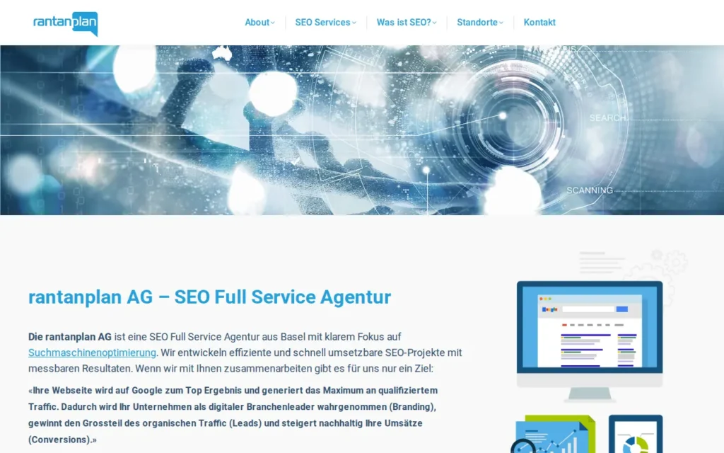 Startseite von rantanplan AG